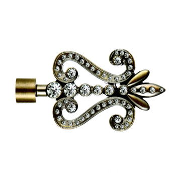 Algeria head inlaid rhinestone curtain rod wholesale